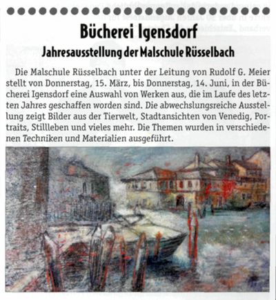 Artikel im Wochenblatt 11/2012